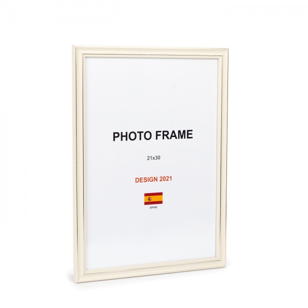 Рамка для фото 1 фото 21х30 см слонова кістка 