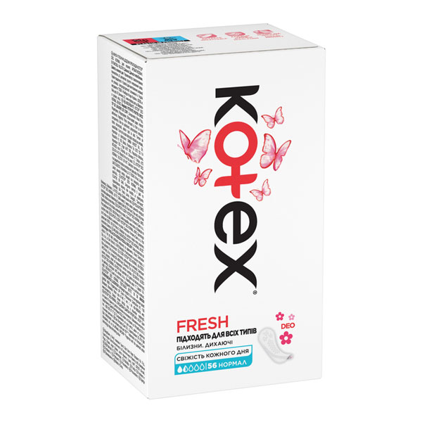 Прокладки ежедневные Kotex Deo normal 56 шт.