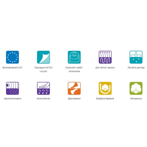 Килим Narma NEDREMA beige 140x200 см двусторонній 