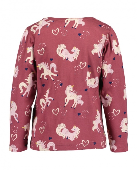 Реглан для девочки Blue Seven Единорог р.92 марсала 750728 X* 