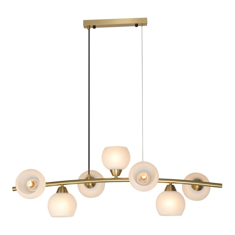 Люстра підвісна Miorro Magnolia 930x330x900мм 7x40 Вт E27 мідь 51-311-180