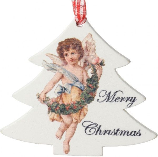 Подвеска Рождественская елочка 8 см 