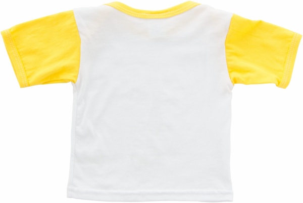 Футболка унісекс Моя планета Ф101 р.80 білий із жовтим 