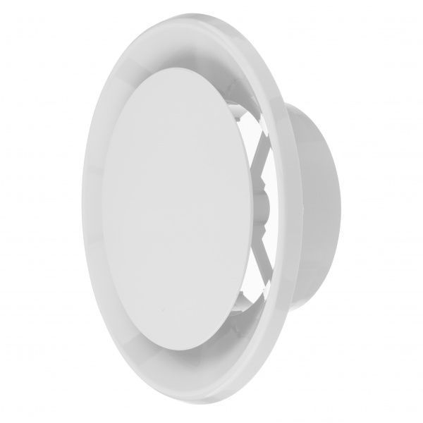 Анемостат MiniMax вентиляционный c фланцем и пружинным креплением d150 х d255 х 85 мм (2303) пластик белый 