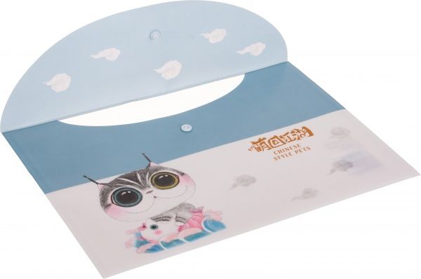 Папка-конверт Lovely голубая