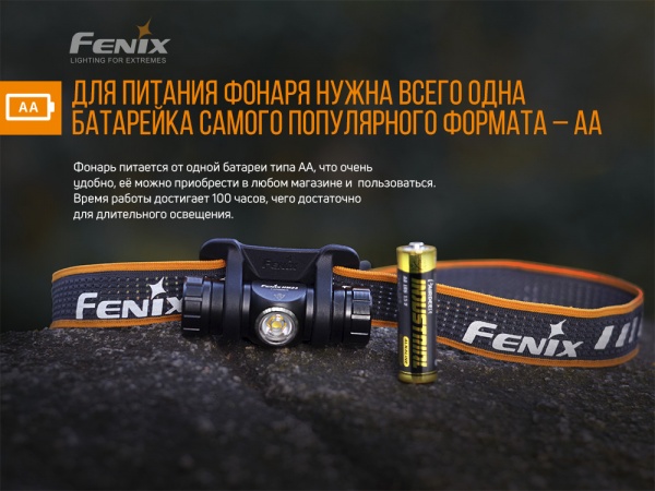 Ліхтарик на голову Fenix HM23, 240лм, 53м