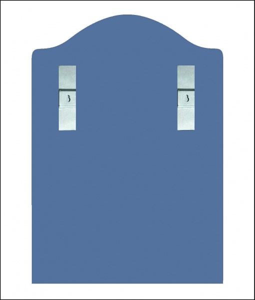 Зеркало настенное ЛАДА ГІВА 885 700х500 мм с полочкой 