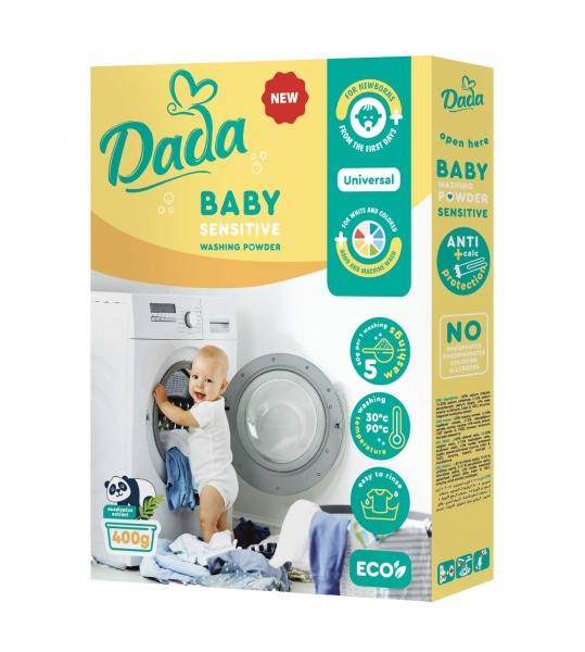 Стиральный порошок для машинной и ручной стирки Dada Baby 0,4 кг 