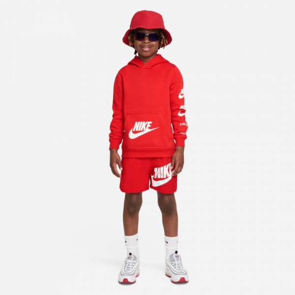 Джемпер Nike B NSW SI FLC PO HOODIE BB FN7724-657 р.L червоний