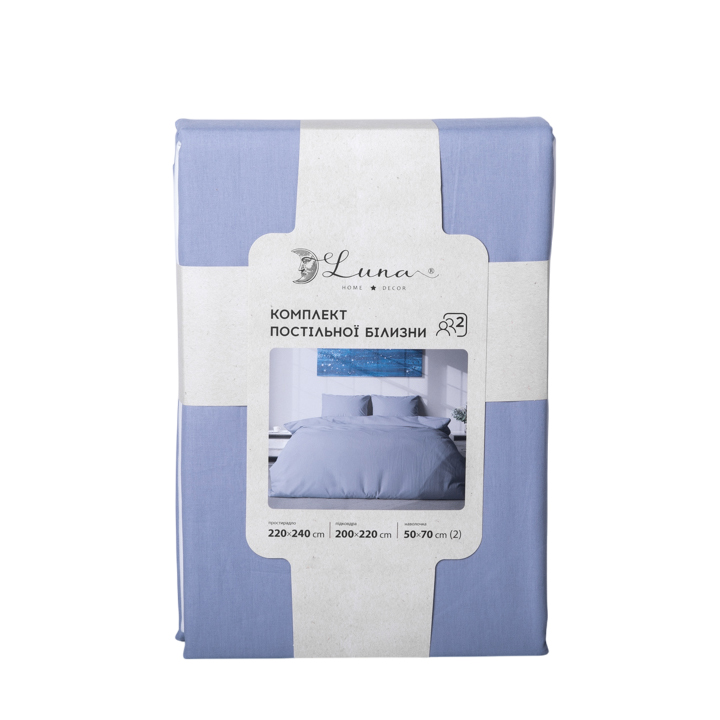 Комплект постельного белья Mono 2.0 голубой Luna
