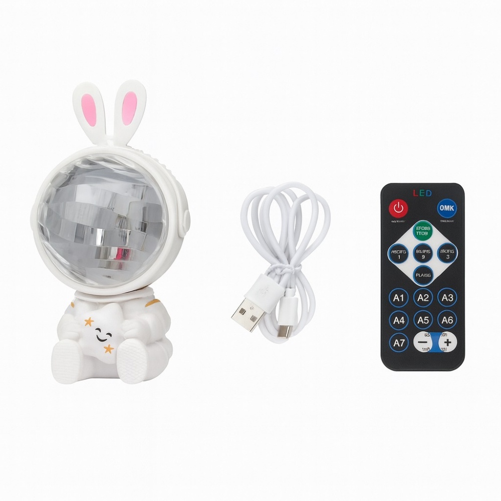 Ночник 3D Led Berger 5 Вт белый 1055-NL-5 White Rabbit