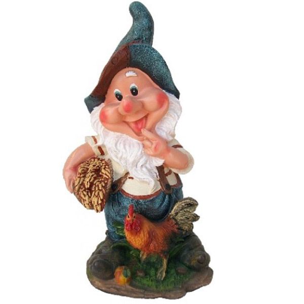 Гном с петухом NF202