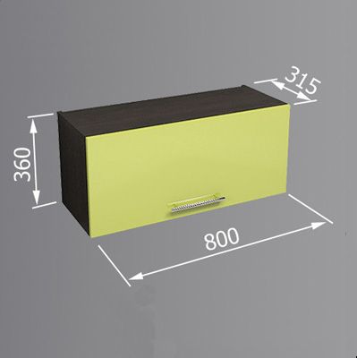 Шафа верхня Betta 80x36x32 см венге/лайм