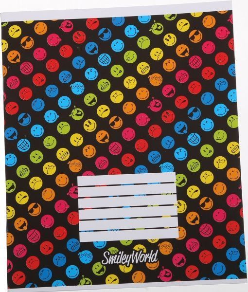 Тетрадь школьная 18 листов в клетку 4 Smiley