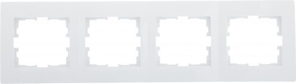 Рамка чотиримісна UP! (Underprice) One Plus горизонтальна білий 706-0200-149