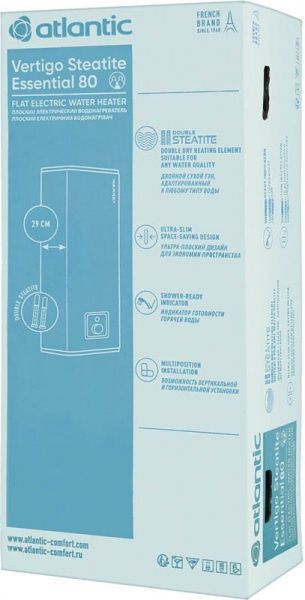 Бойлер Atlantic Vertigo Steatite Essential 80 MP-065 2F 220E-S (1500W) 65 л