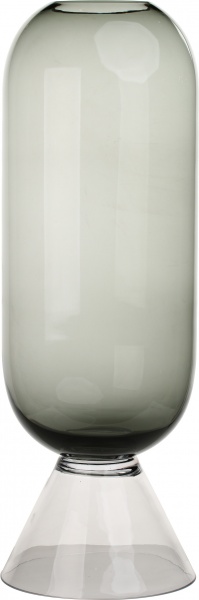 Ваза стеклянная Дымчато-прозрачная GIGA d27 80 см 1 Wrzesniak Glassworks