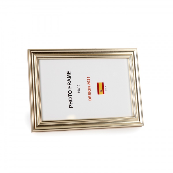 Рамка для фото 1 фото 10x15 см біле золото 
