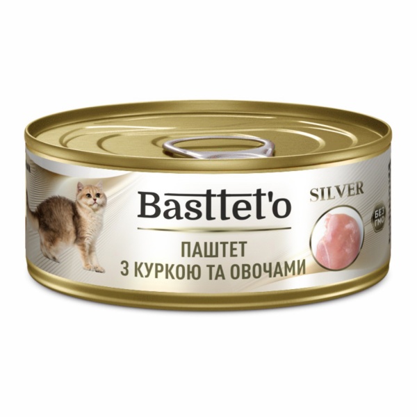 Паштет консервований для котів Basttet`o Silver