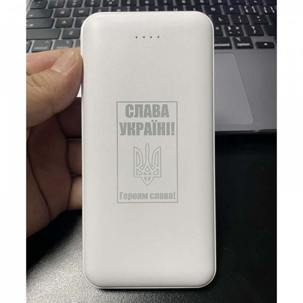 Внешний аккумулятор (Powerbank) PowerPlant TPB21 10000 m/Ah white (PB930296) 