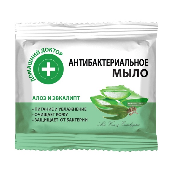 Мыло Домашний доктор Алоэ и эвкалипт 70 г