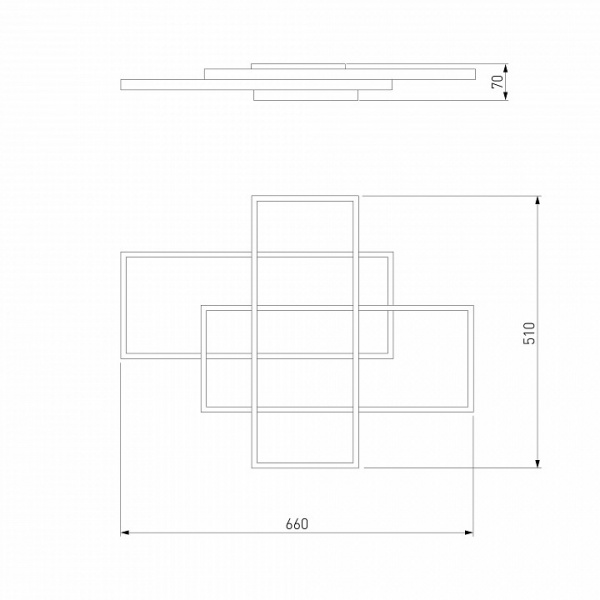 Светильник потолочный Strotskis Direct 60 Вт никель 90177/3 