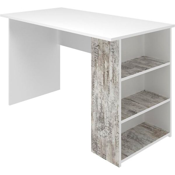 Стол письменный ПАМП 120 1200х730х600 белый/кантри лейбел 