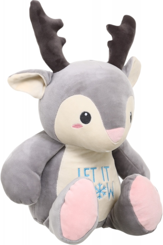 М'яка іграшка Luna Kids Різдв'яна Олень Бобо 32 см сірий DT240637