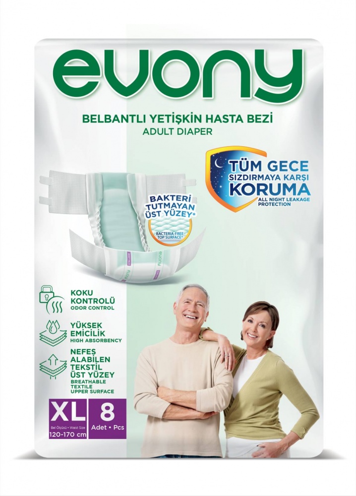 Подгузники EVONY E.Large 8 шт.