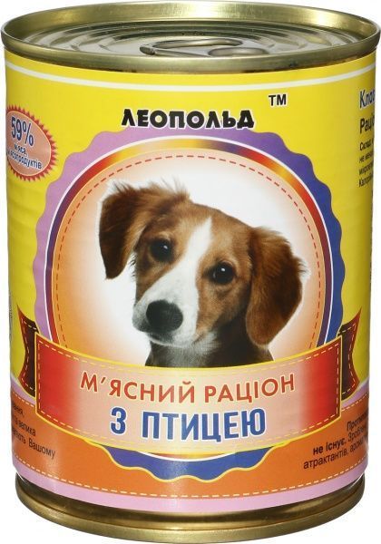 Консерва Леопольд М’ясний раціон із птицею 360 г 11227894