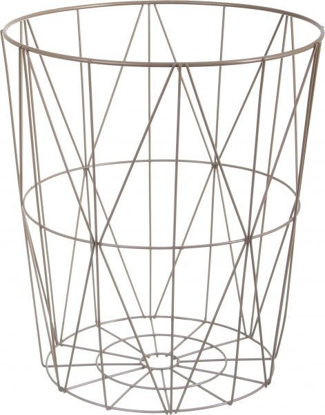 Стол-корзина Сканди 35х35х39 см белый с золотым 