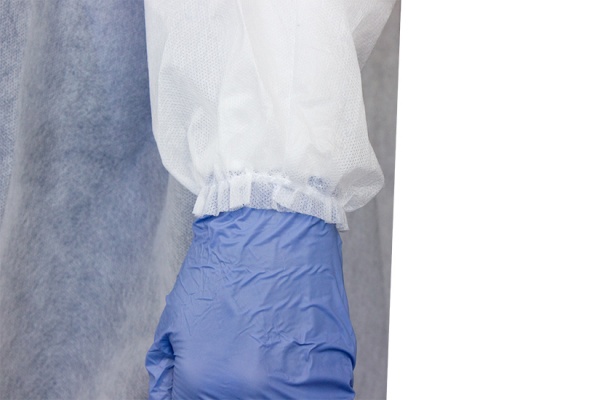 Халат Zorro зі спанбонду на кнопках р. XXXL зріст універсальний білий