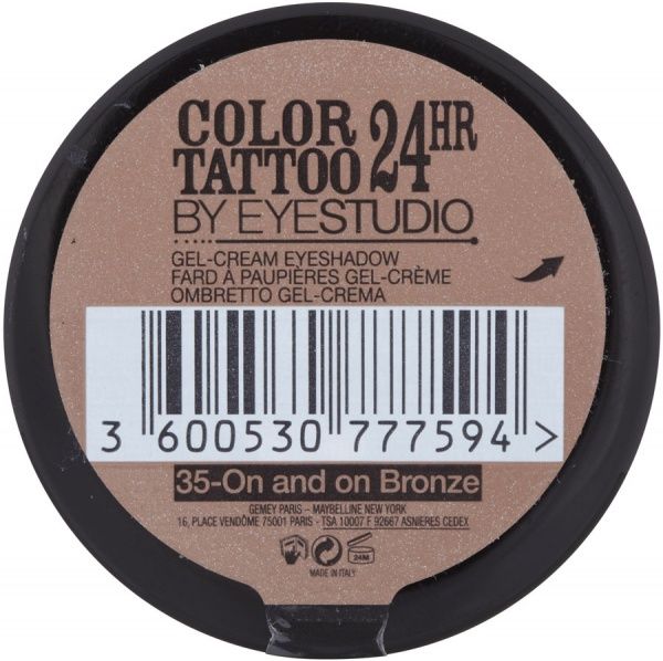 Тіні для повік Maybelline New York Color Tattoo 24 Hour №35 on and on bronze №35 on and on bronze 4,5 г