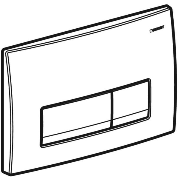 Панель смыва Geberit Delta 51 черный RAL9005 (115.105.DW.1)