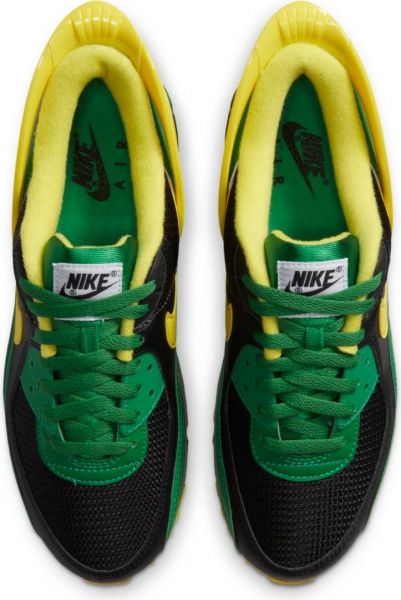 Кроссовки Nike Air Max 90 FlyEase CZ4270-001 р.US 9 черно-зеленый