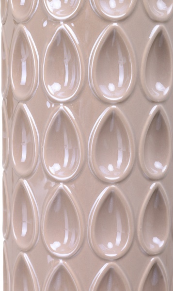 Ваза керамическая бежевая Fest Squama 14,5x14,5x32,3 см