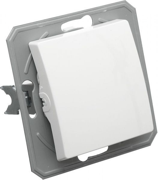 Переключатель проходной одноклавишный TEM Ekonomik без подсветки 10 А 250В белый SE60PWXO-U