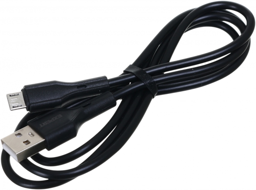 Кабель Expert USB-A to Micro-USB 2А 1 м black