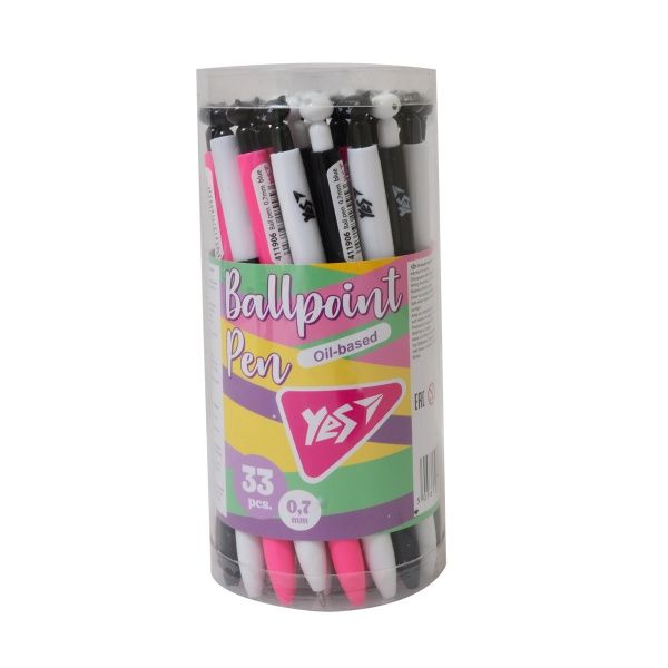 Ручка шариковая YES “Hello Kitten”, 0,7 мм, синяя 