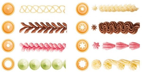 Набор кондитерских насадок для шприца  Delicia 21 шт. 630496 Tescoma