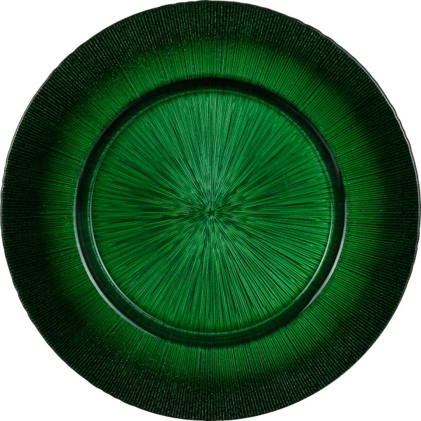Блюдо Focus 33 см зелене Dekor Cam 