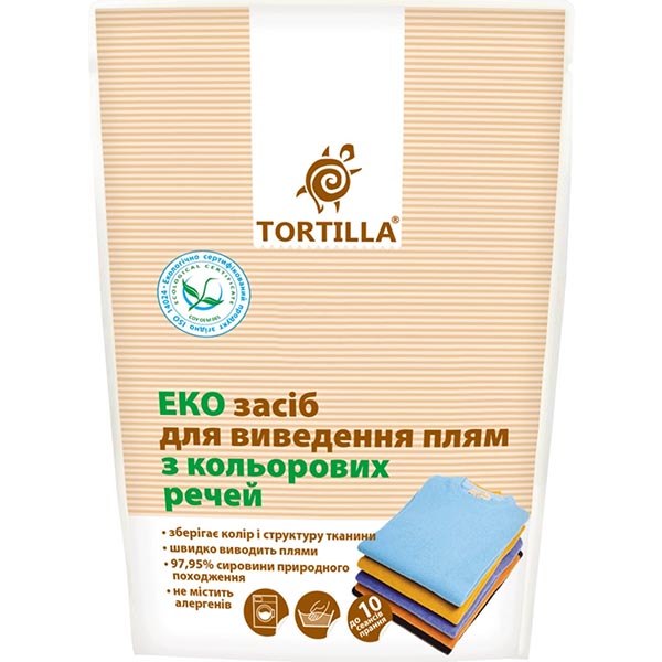 Пятновыводитель TORTILLA Эко для цветного белья 200 мл