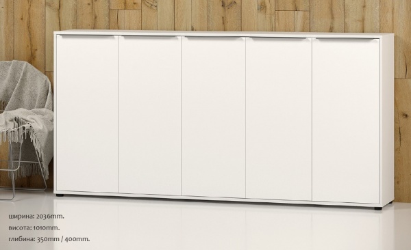 Комод SOKME Нала 5Д белый /белый 