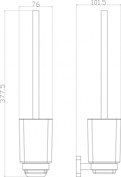 Ершик для унитаза Aqua Rodos Capri 6629