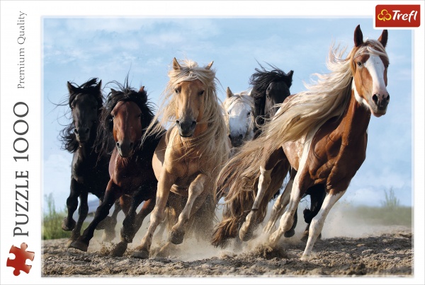 Пазл Trefl Скачут кони 10446