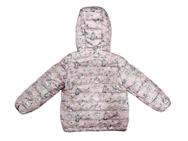 Куртка детская для девочек JOIKS Единорог р.98 розовый KD-16 