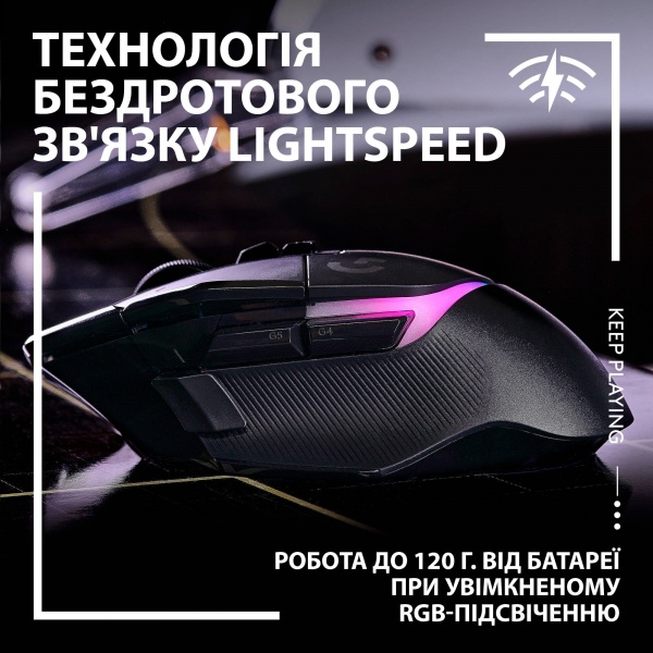 Мишка бездротова Logitech G502 X Plus black (910-006162) 