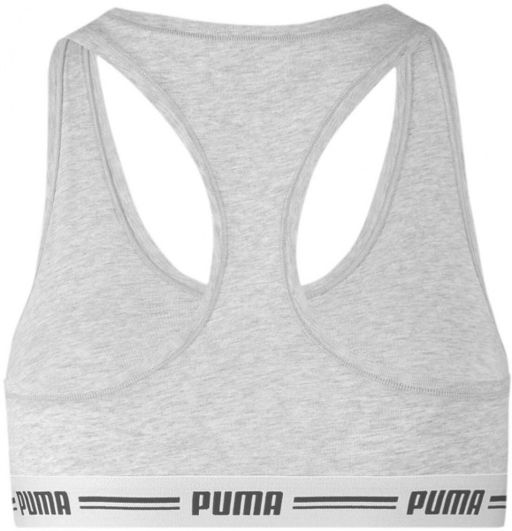 Бра Puma PUMA WOMEN RACER BACK TOP 1P HANG GREY M 90786203 р.L сірий