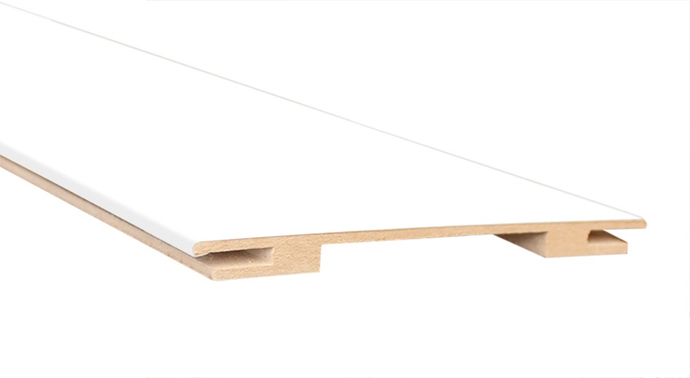 Доборная планка ОМиС универсальная со шпугой 140х10х2050 мм белый эмалекс