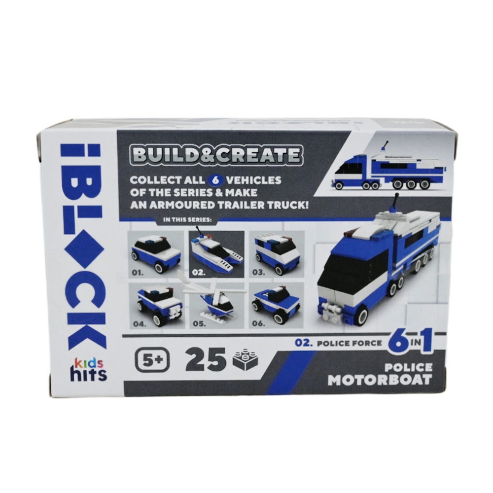 Конструктор Iblock Kids hits JUNIOR Полиция (в ассортименте) KH51/005